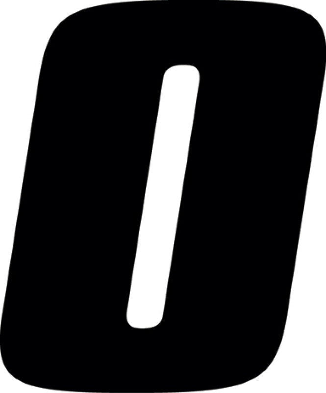 Hardline Dirt Digits 3-Pack 4-inch Black Vinyl Numbers for Powersports