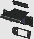 KFI 24+ Kawasaki Ridge/XR Winch Mount – Heavy-Duty Steel PowerSports Mount with Durable Finish