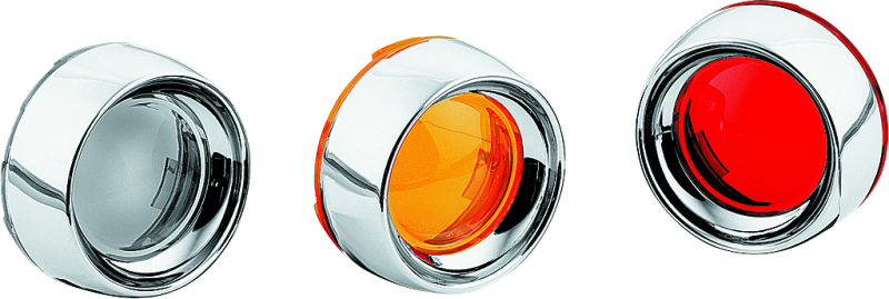 Kuryakyn Deep Dish Bezel with Smoke Lens for Harley-Davidson Bullet Turn Signals Part 2107