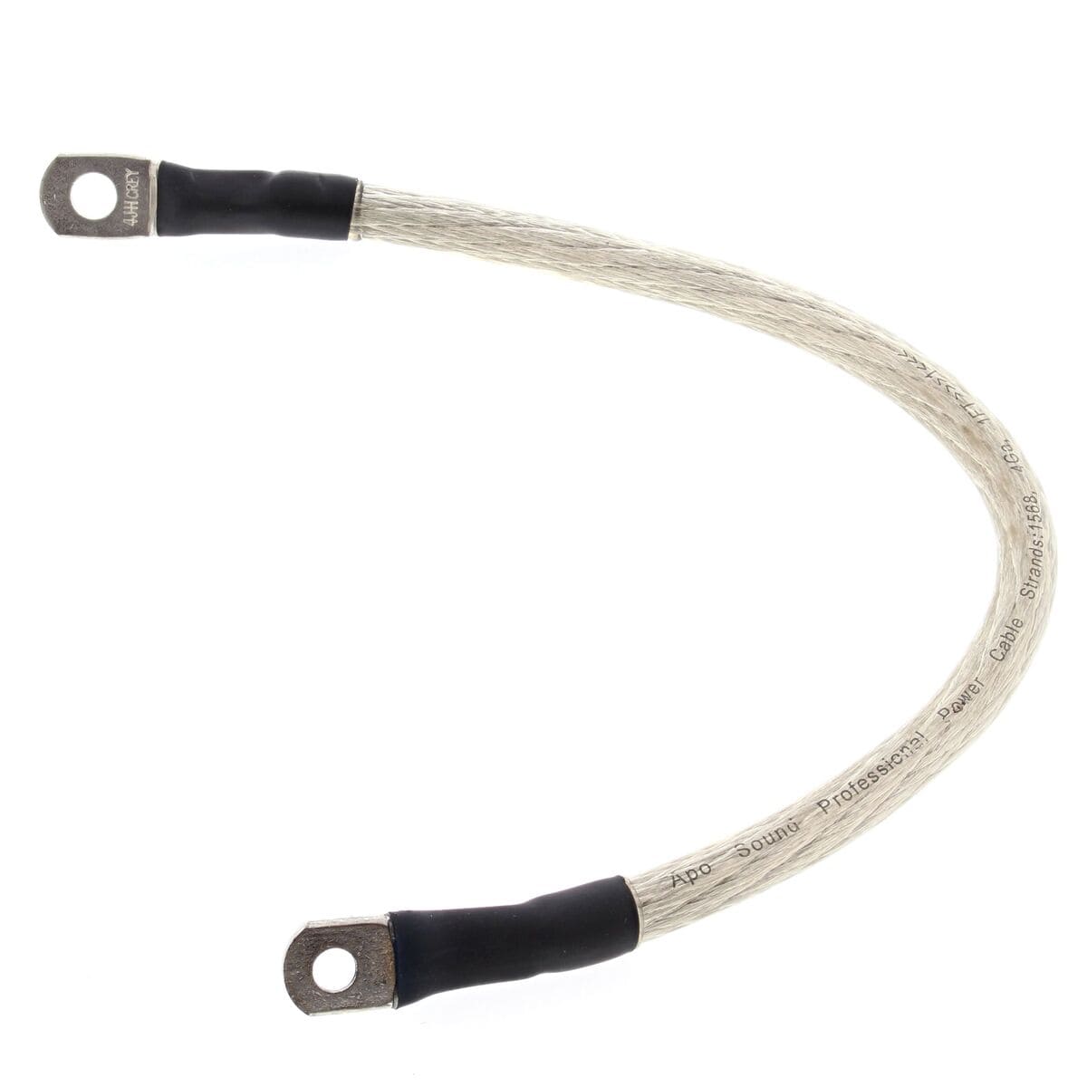 All Balls Racing 14" Clear Battery Silver Cable with 1/4" & 5/16" Lug Terminal