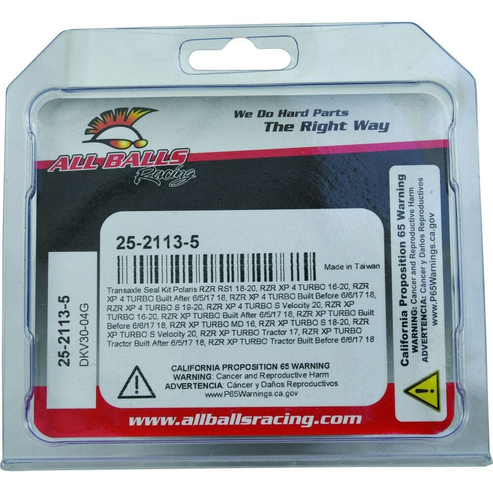 All Balls Racing '18-'22 Polaris RZR RS1 Transaxle Seal Kit