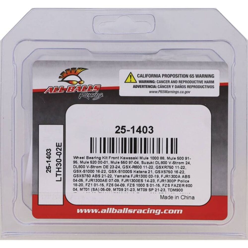 All Balls Racing '24-'25 Suzuki V-Strom DL800 Front Wheel Bearing Kit