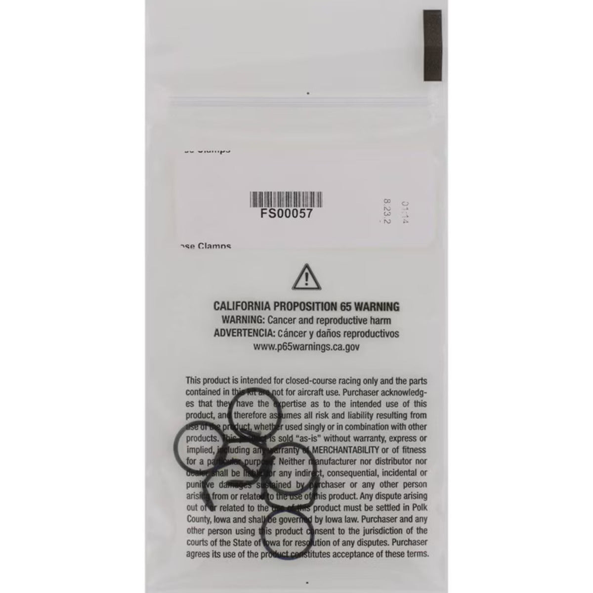 All Balls Racing 4 Pack Hose Clamps - 12mm
