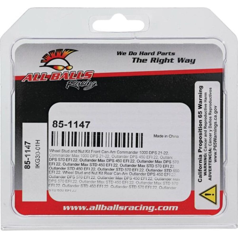 All Balls Racing Can-Am Commander 1000R Front Wheel Stud Kit
