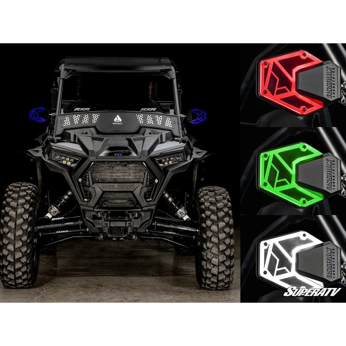 Assault Industries B2C LED Lighted Convex Side Mirrors
