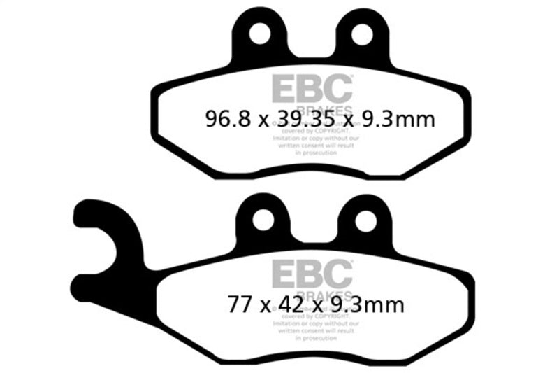 EBC Powersports SFA353HH Sintered HH Brake Pads for Aprilia Sport City 50 4T Front Left