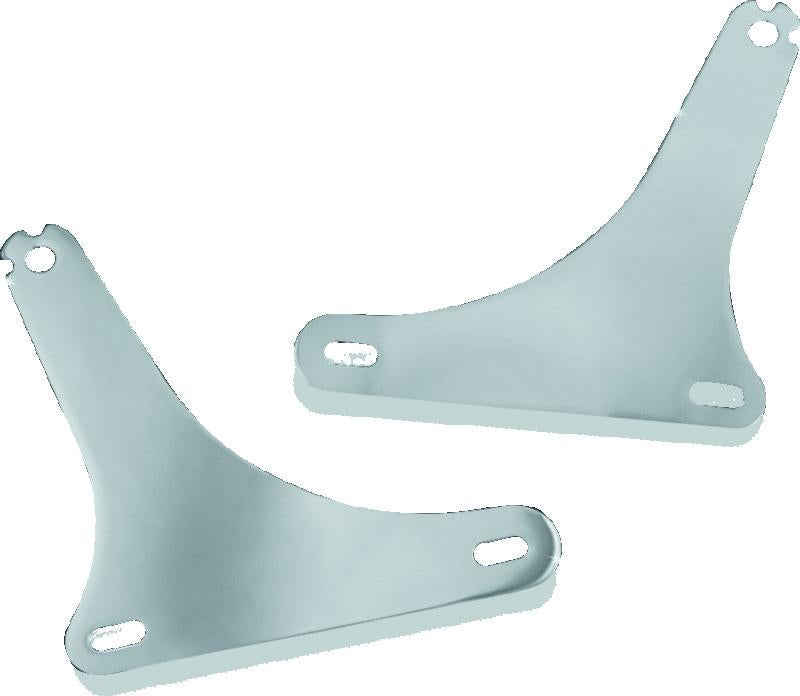 Kuryakyn Fixed Mounts for Multi-Purpose Backrest Chrome – Versatile Passenger and Luggage Rack System for Harley Davidson Softail Models
