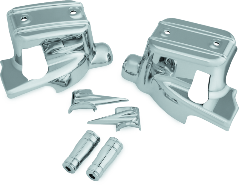 Kuryakyn Brake & Clutch Control Covers Chrome for Harley Davidson Touring Models (Part #1739)