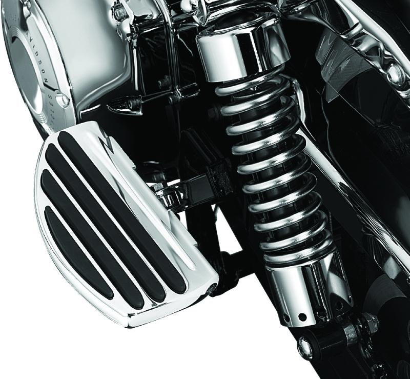 Kuryakyn ISO Passenger Boards Chrome – Comfortable and Stylish Passenger Footrests for Harley and Metric Motorcycles