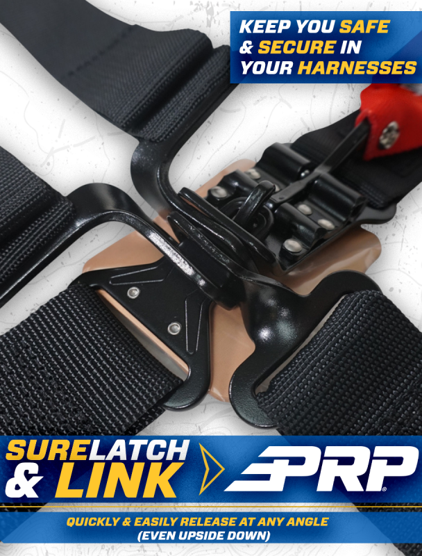 PRP Seats 4.2 Harness with Latch and Link Lap Belt - Red