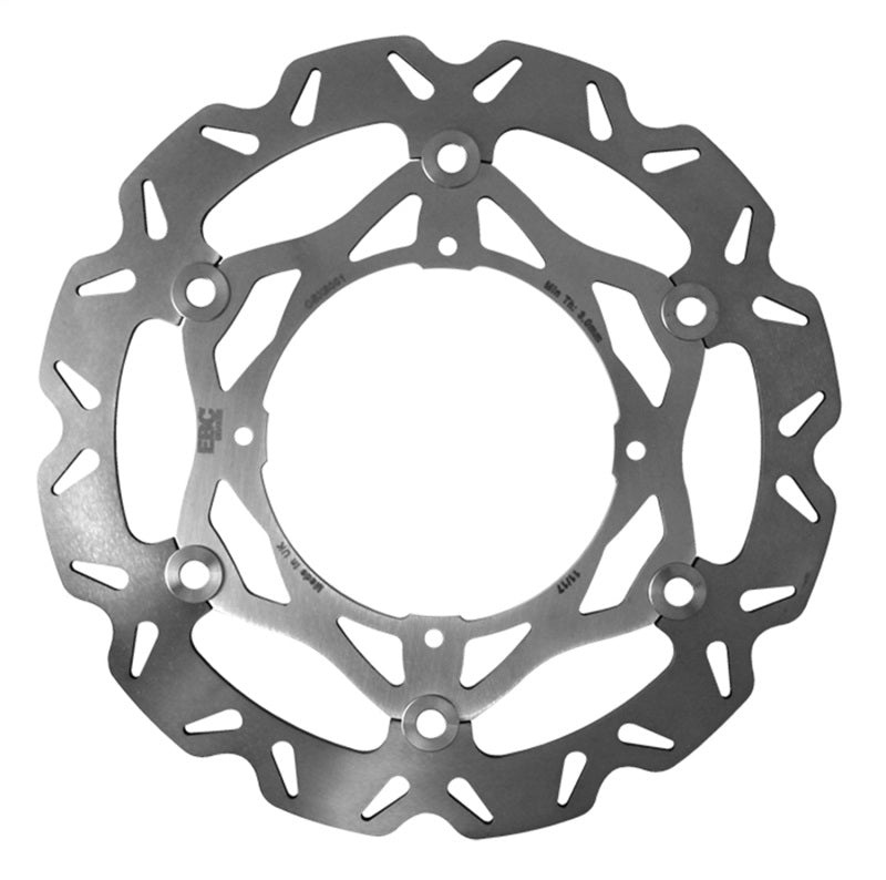 EBC Powersports 07-24 Honda CRF150R Front Oversize Rotor Kit - 280mm Fully Floating Disc with Carbon Fiber Finish and Billet Aluminum Bracket
