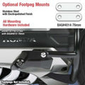 National Cycle Comfort Bars for Honda GL1800 Gold Wing – 76 mm Silver Footpeg Bracket