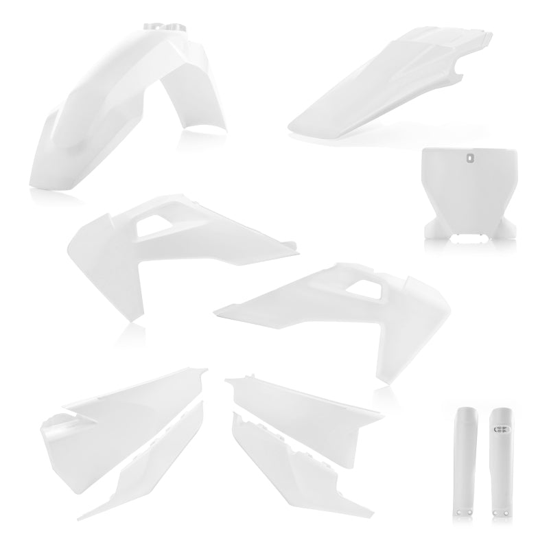 Acerbis 19-22 Husqvarna Full Plastic Kit - White (Part #2726550002)