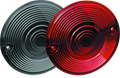 Kuryakyn Red Lenses for 3-1/4 Inch Flat Turn Signals - Replacement Pair