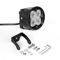 XKGLOW XKchrome 20W LED Cube Light Kit with RGB Control and Fog Mount - Flood Beam, Pair