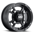 ITP SS 112 9x8 Black Alloy Wheel with 4x110 Bolt Pattern and 3+5 Offset