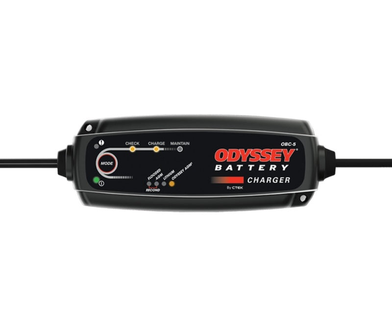 Odyssey Battery Portable Battery Charger - 5 Amp for Powersports Vehicles (Part OBC-5-A)