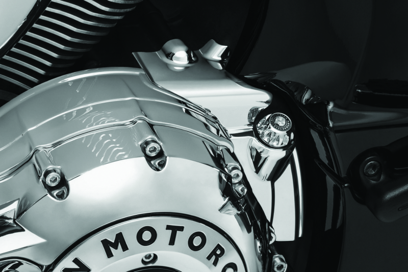 Kuryakyn Rear Oil Panel Accent Chrome for Indian Motorcycles Part 5644