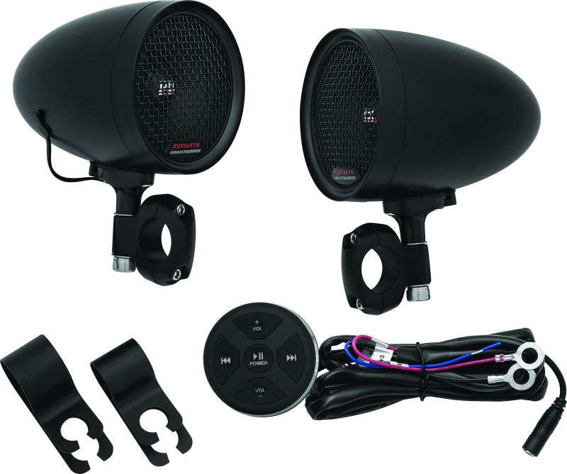 Kuryakyn Road Thunder Speaker Pods Bluetooth Audio Controller by MTX – Black (Part #2713)