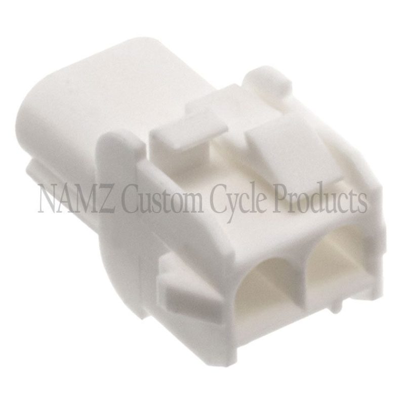 NAMZ AMP Mate-N-Lock 2-Position Male Wire Cap Connector with Wire Seal for Indian Motorcycles