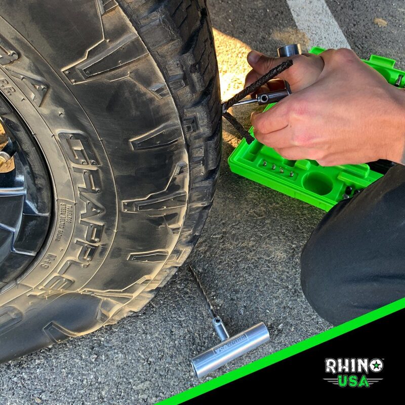 Rhino USA Tire Repair Plug Kit (86 Pieces) for Tubeless Tires - RNO-TIRE-REPAIR-KIT