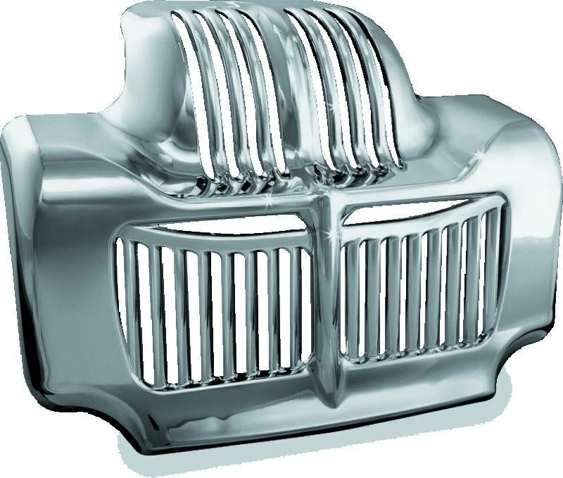 Kuryakyn Oil Cooler Cover for Harley Davidson Touring Models (2011-2013) Chrome - Part #7784