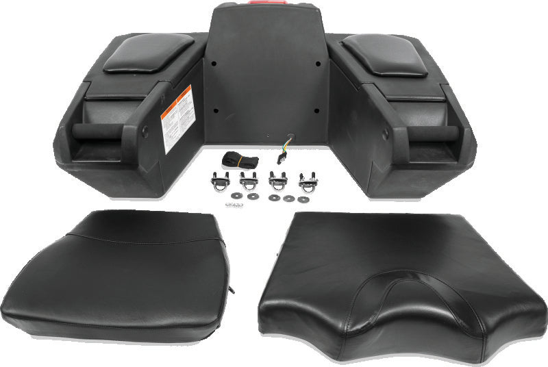 QuadBoss Traveler Trunk for Powersports Vehicles with Lockable Storage and Brake Light