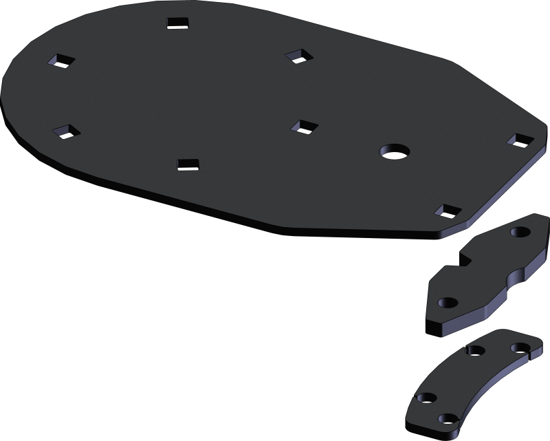 KFI UTV HD Upgrade Actuator Plate Kit Part 106590 for Powersports Vehicles