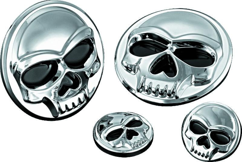 Kuryakyn Replacement Components Zombie Medallions 1 inch Diameter Chrome
