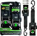 Rhino USA Retractable Transom Straps (2 Pack - Stainless Steel) for Powersports Boats