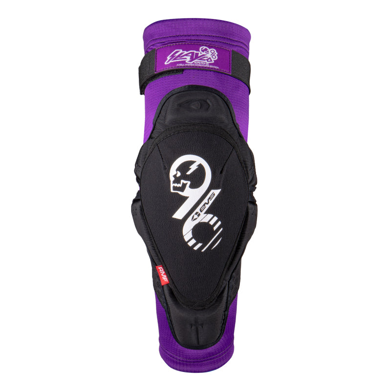 EVS Slayco96 Youth Knee Guard Pair - Purple and Black Powersports Protective Gear