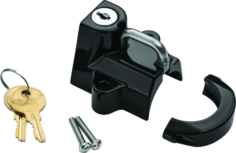 Kuryakyn Universal Helmet Lock 1-1/4 to 1-1/2 inch Black - Secure Your Motorcycle Helmet