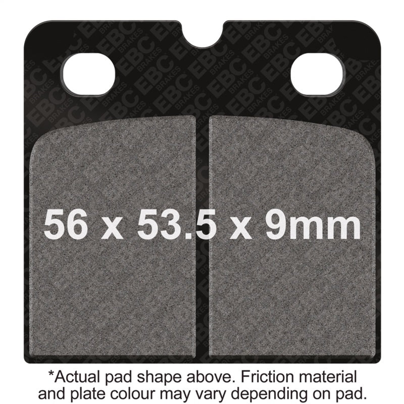 EBC Powersports FA18V Semi-Sintered Vee Brake Pads for BMW R45 and R80RT - Front Left/Right