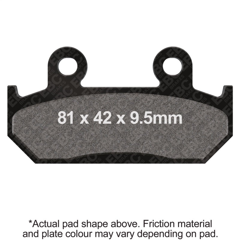 EBC Powersports FA203 Organic Brake Pads for Honda CBR 600 F2 (1991-1994) Front Left/Right