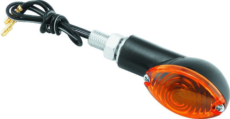 BikeMaster Ministalk Marker Light Oval - Black and Carbon Fiber Options