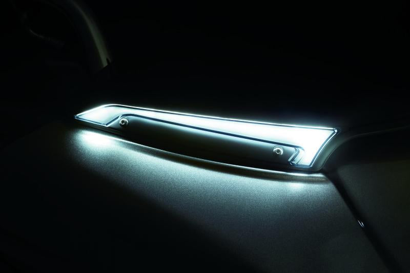 Kuryakyn Tracer Windshield Trim Lights Black – Diffused LED Lighting System for 2015 and Up Road Glides