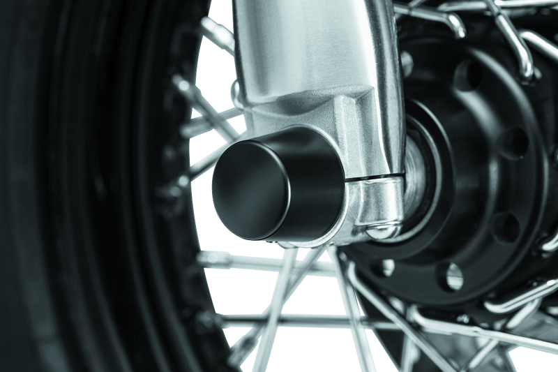 Kuryakyn Front Axle Nut Caps Satin Black for Harley Davidson Touring Models