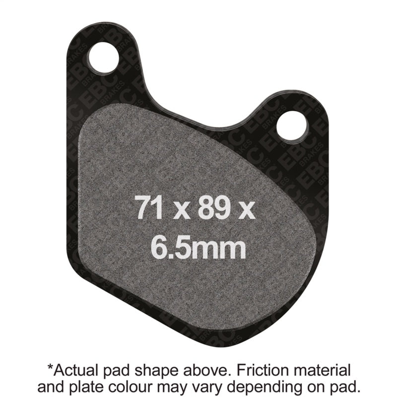 EBC Powersports FA72 Organic Brake Pads for Harley-Davidson Sportster and Touring Models
