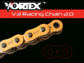 Vortex Racing V3 2.0 Chain 520SX3-108 - Gold for Street Bikes