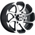 ITP Twister 14x7 5+2 Off-Road Wheel - Right Side with Machined Finish and Rock Armor Inner Lip