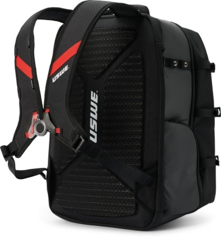USWE Buddy Athlete Gear Backpack 40L Black/Red with No Dancing Monkey™ Harness System
