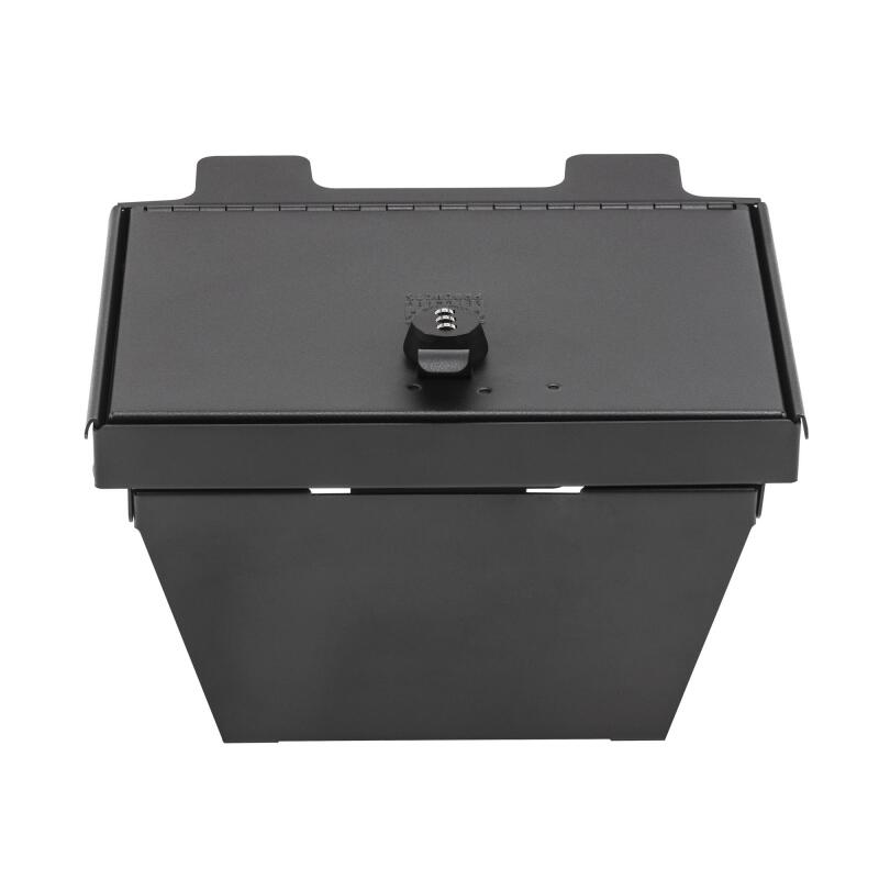 Tuffy Products Console Safe with Combo Lock for Chevrolet Silverado and GMC Sierra Flow-Thru Console (Black) - Part #356-01-A