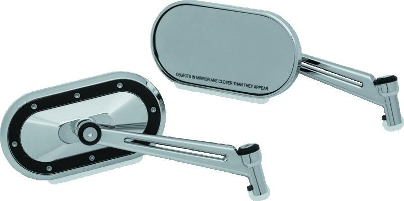 Kuryakyn Heavy Industry Mirrors Chrome and Black for Harley-Davidson and Powersports Applications Part 1765