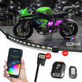 XKGLOW XKmax RGBW 8-Piece Addressable Motorcycle Underglow Light Kit