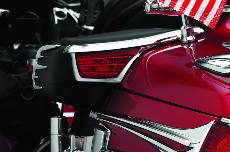 Kuryakyn LED Passenger Armrest Trim with Turn Signals for Honda GL1800 (2006-2017)