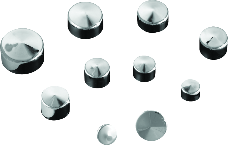 Kuryakyn Kool Kaps 7/16 inch Hex Head Bolt Covers - Durable Aerospace GFP Polymer Finish