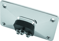 Bikers Choice 55-Up Chrome Custom Pyramid License Plate Bracket - 3 Bolt Style