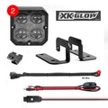 XKGLOW XKchrome 20W LED Cube Light Kit with RGB Accent and Fog Beam – Model XK065001-FO-KIT