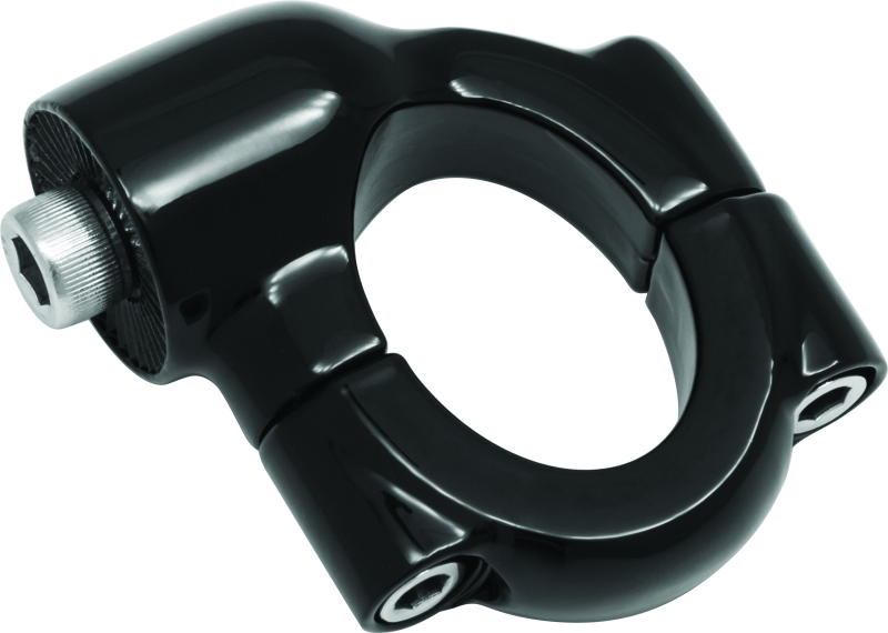 Kuryakyn Side Mount License Plate Holder Clamp for Harley Softail Models - Gloss Black (Part #3117)