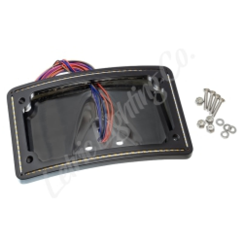 Letric Lighting LLC Part Number LLC-CPPL-B1 Sportster Perfect Plate Light with License Plate Frame and Illumination